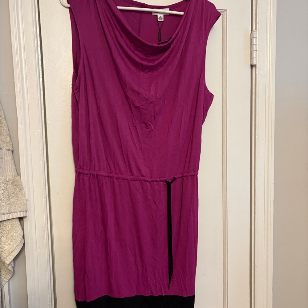 Calvin Klein Drape Neck Knit Dress